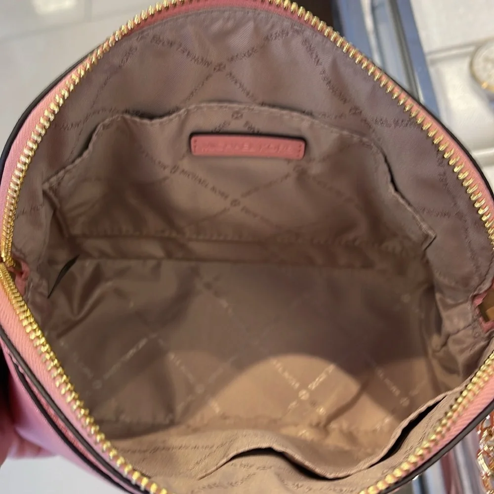 MICHAEL KORS  Jet Set Travel Medium Dome Crossbody Bag XCROSS XBODY Primrose NWT